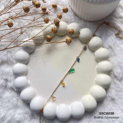 Chain Bracelet | SSCB038 | Rainbow Drop