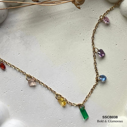 Chain Bracelet | SSCB038 | Rainbow Drop