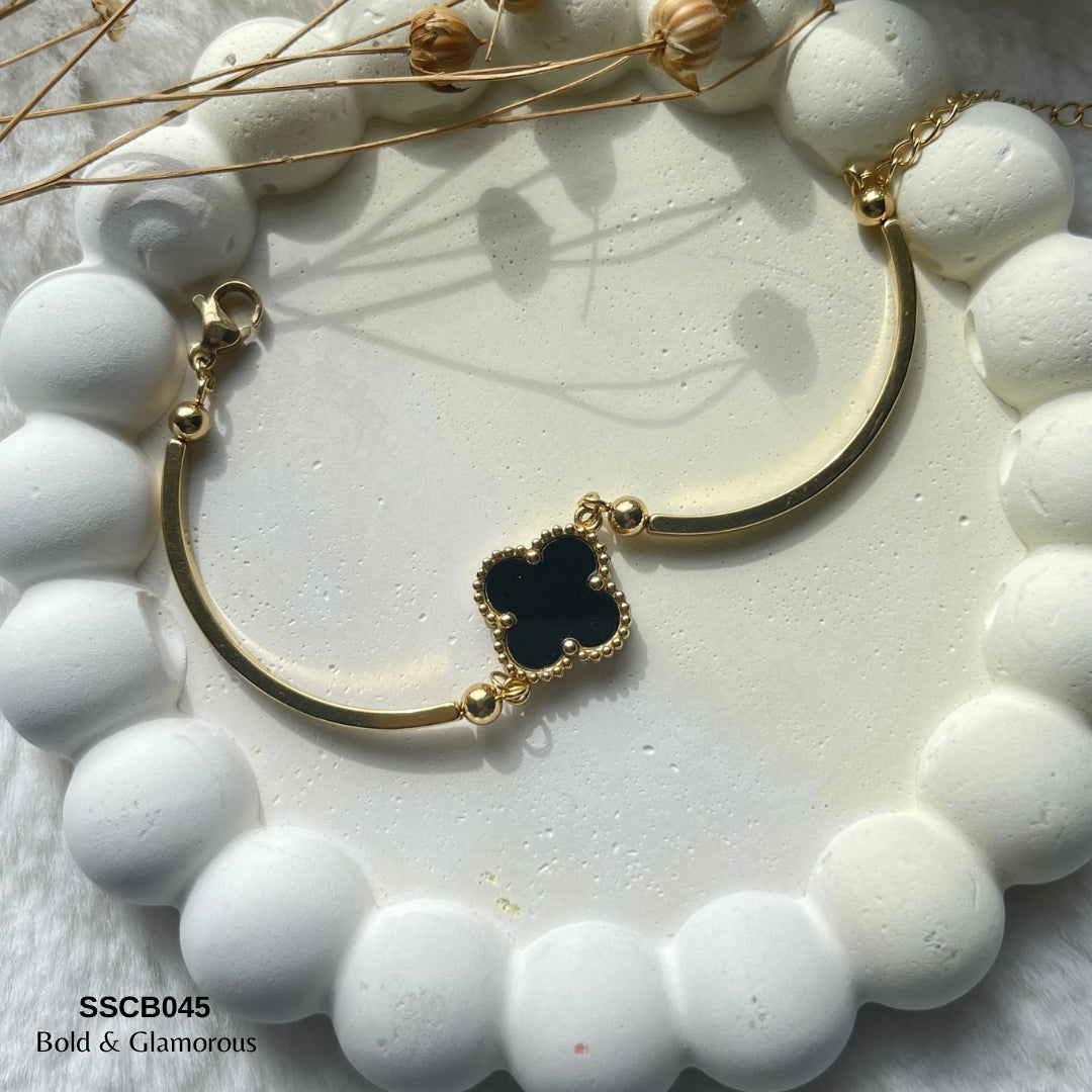 Chain Bracelet | SSCB045 | Double Sided Clover