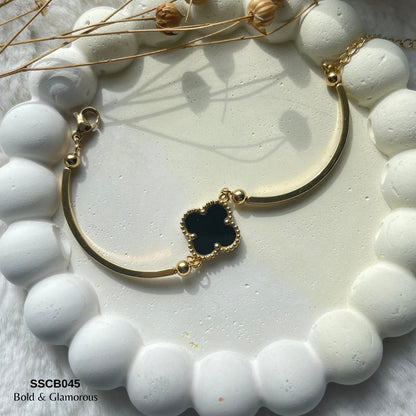 Chain Bracelet | SSCB045 | Double Sided Clover