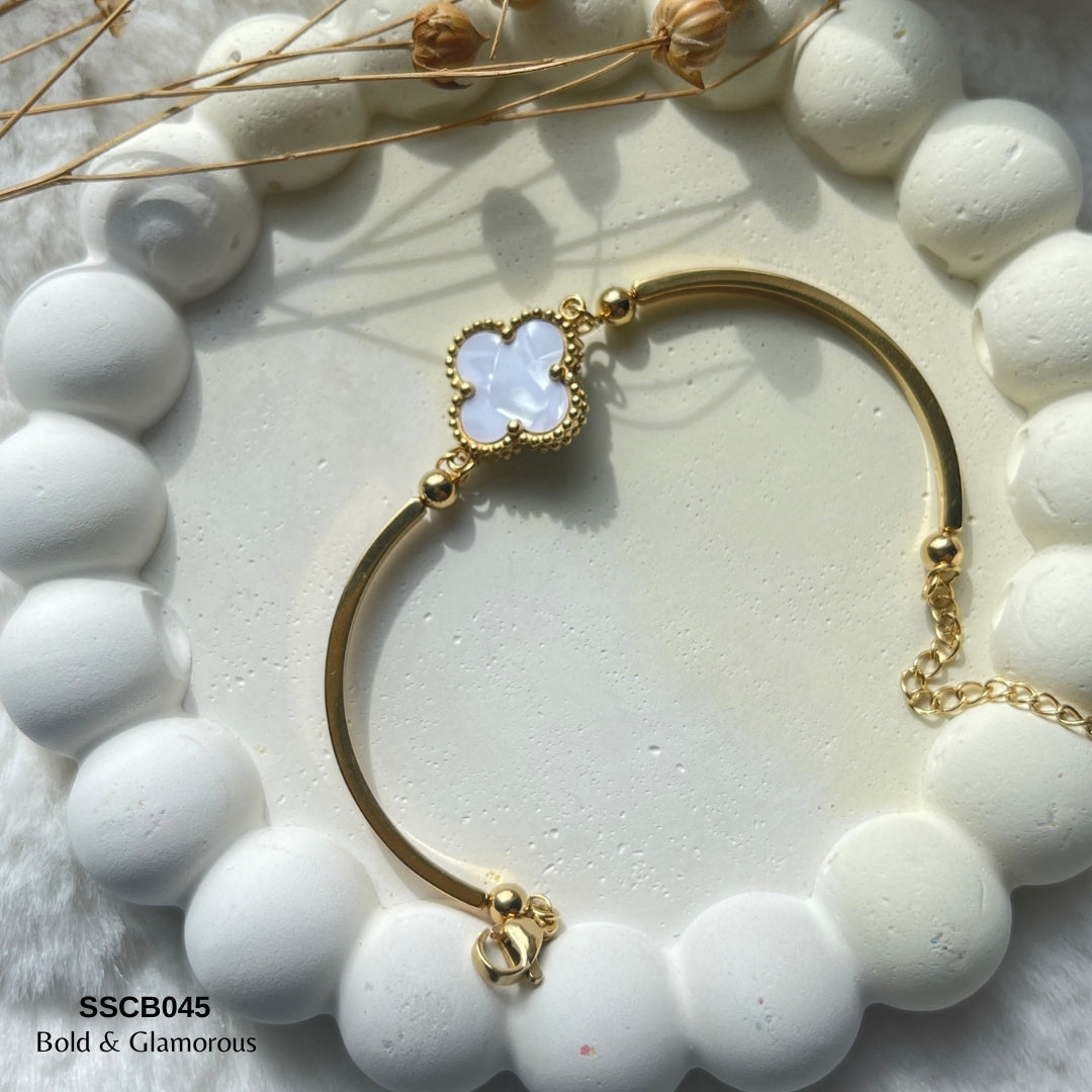 Chain Bracelet | SSCB045 | Double Sided Clover