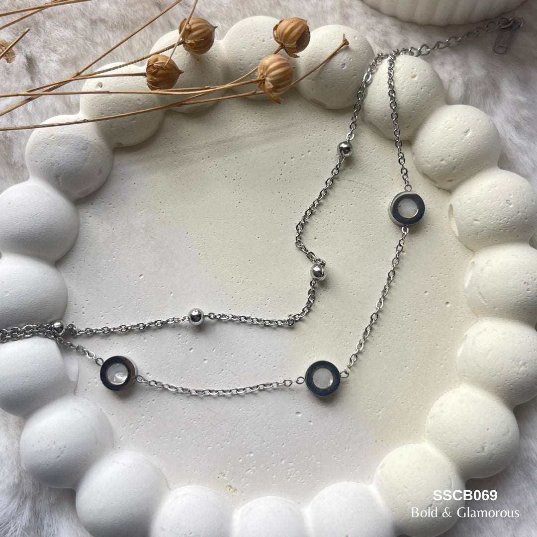 Chain Bracelet | SSCB069 | Double Sided Rounds