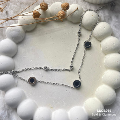 Chain Bracelet | SSCB069 | Double Sided Rounds