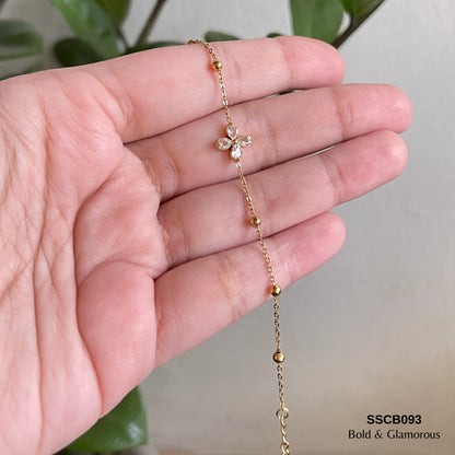 Chain Bracelet | SSCB093 | Four Leaf Diamond