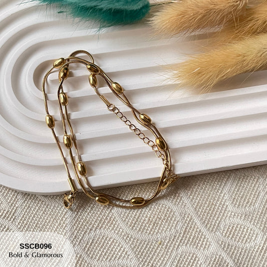 Chain Bracelet | SSCB096 | Oval Beads Chain