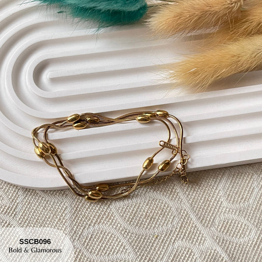 Chain Bracelet | SSCB096 | Oval Beads Chain