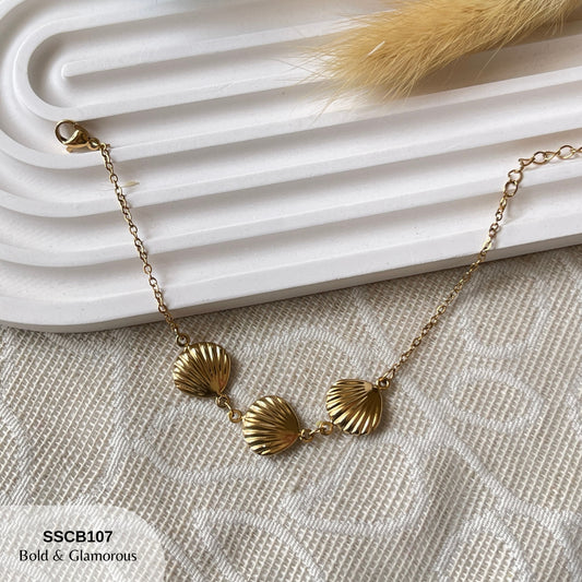 Chain Bracelet | SSCB107 | 3 Shells