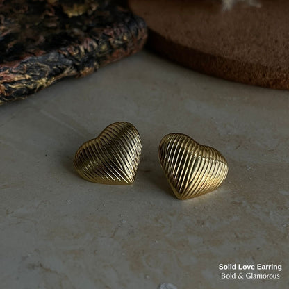 Statement Earring | STE004 | Solid Love Earring