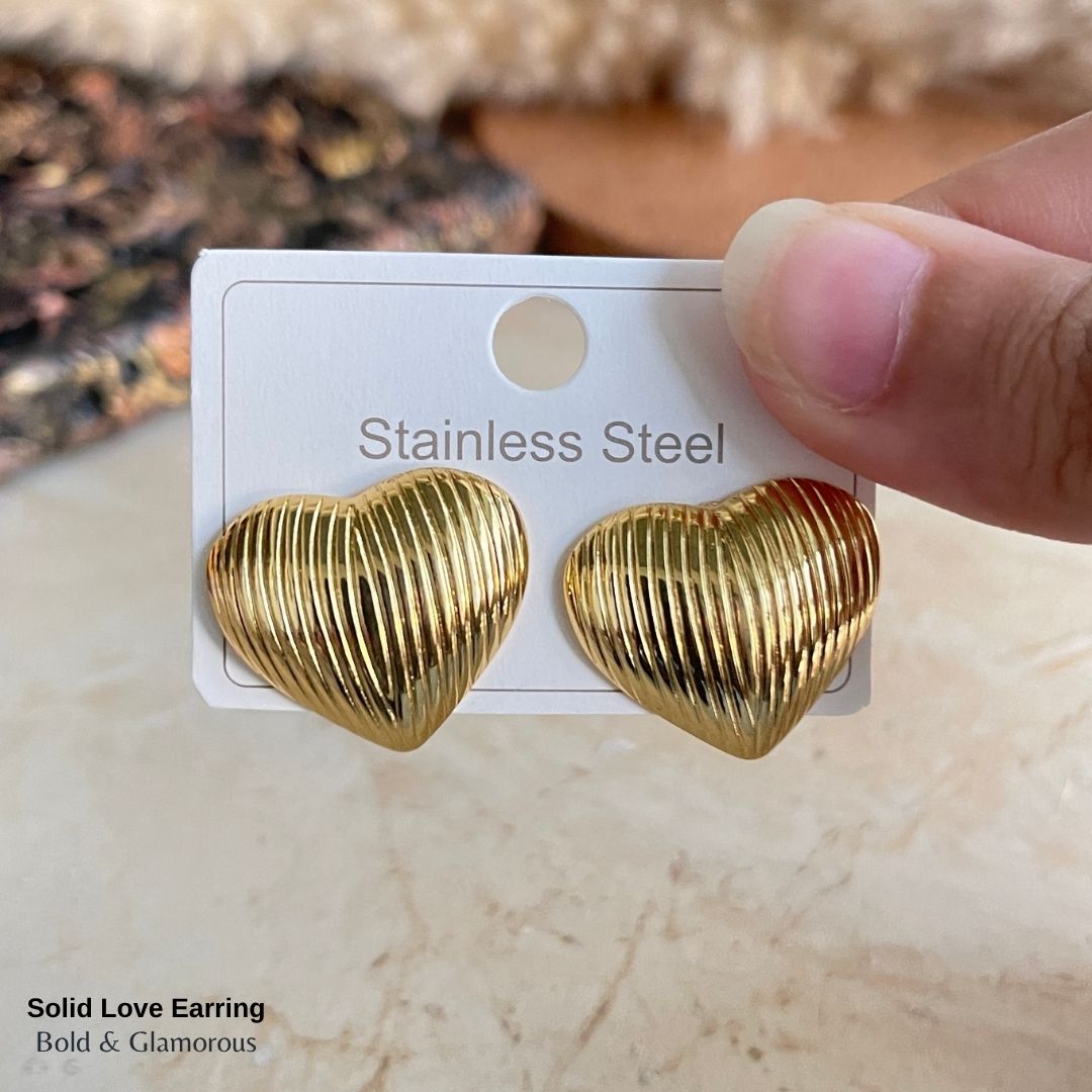 Statement Earring | STE004 | Solid Love Earring