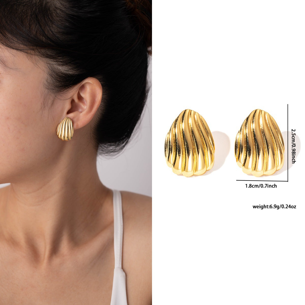 Statement Earring | STE005 | Shell Earring