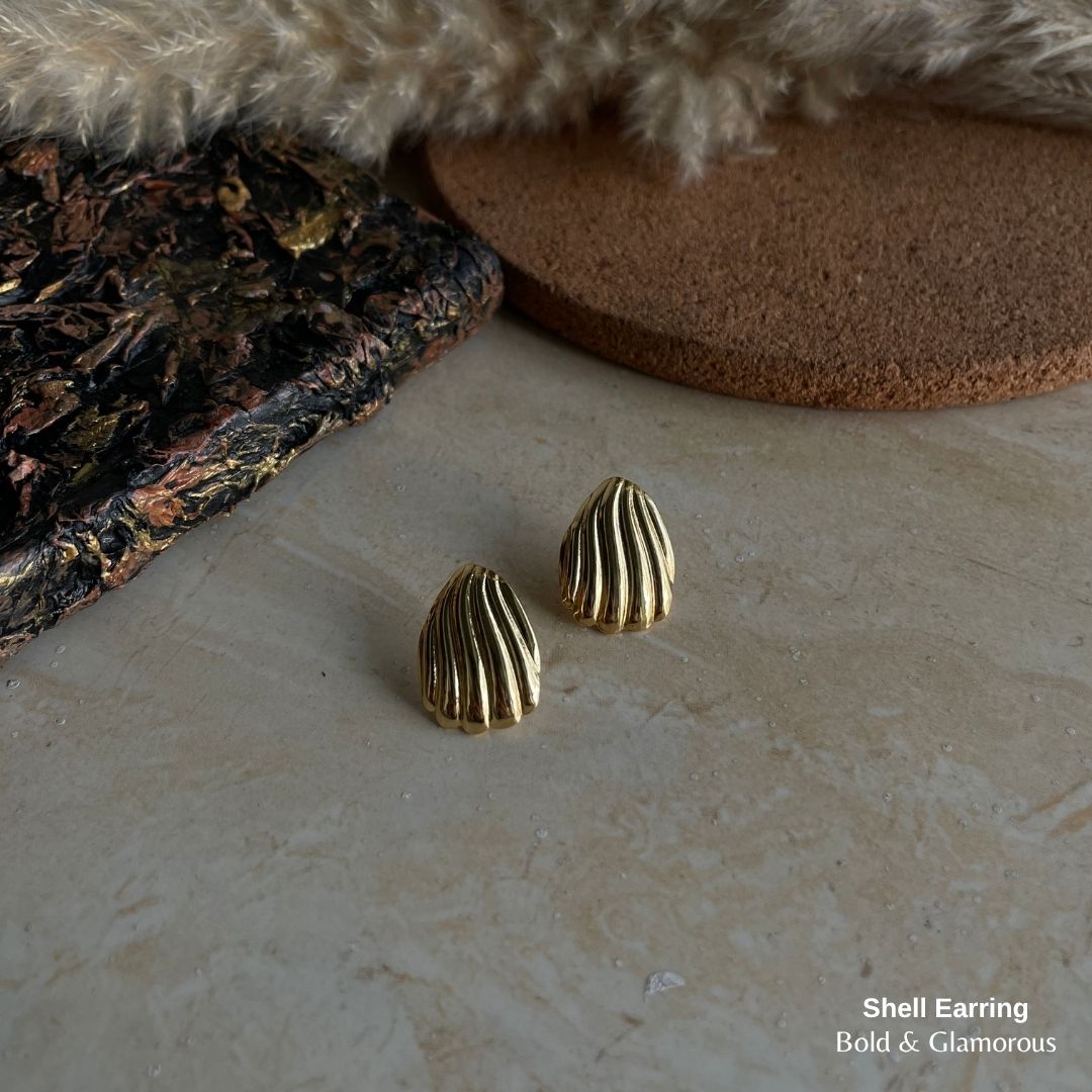Statement Earring | STE005 | Shell Earring