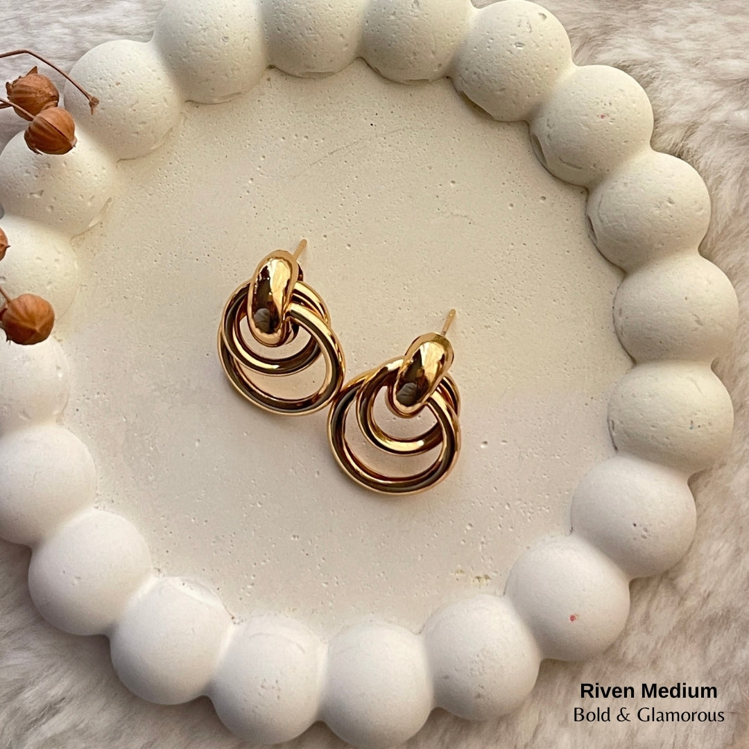Statement Earring | STE025 | Riven Medium