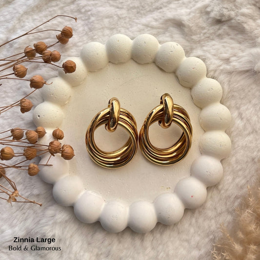 Statement Earring | STE026 | Zinnia (Bigger)