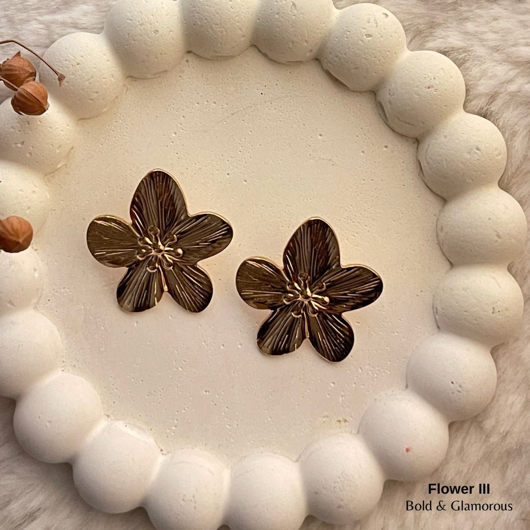 Statement Earring | STE038 | Flower III