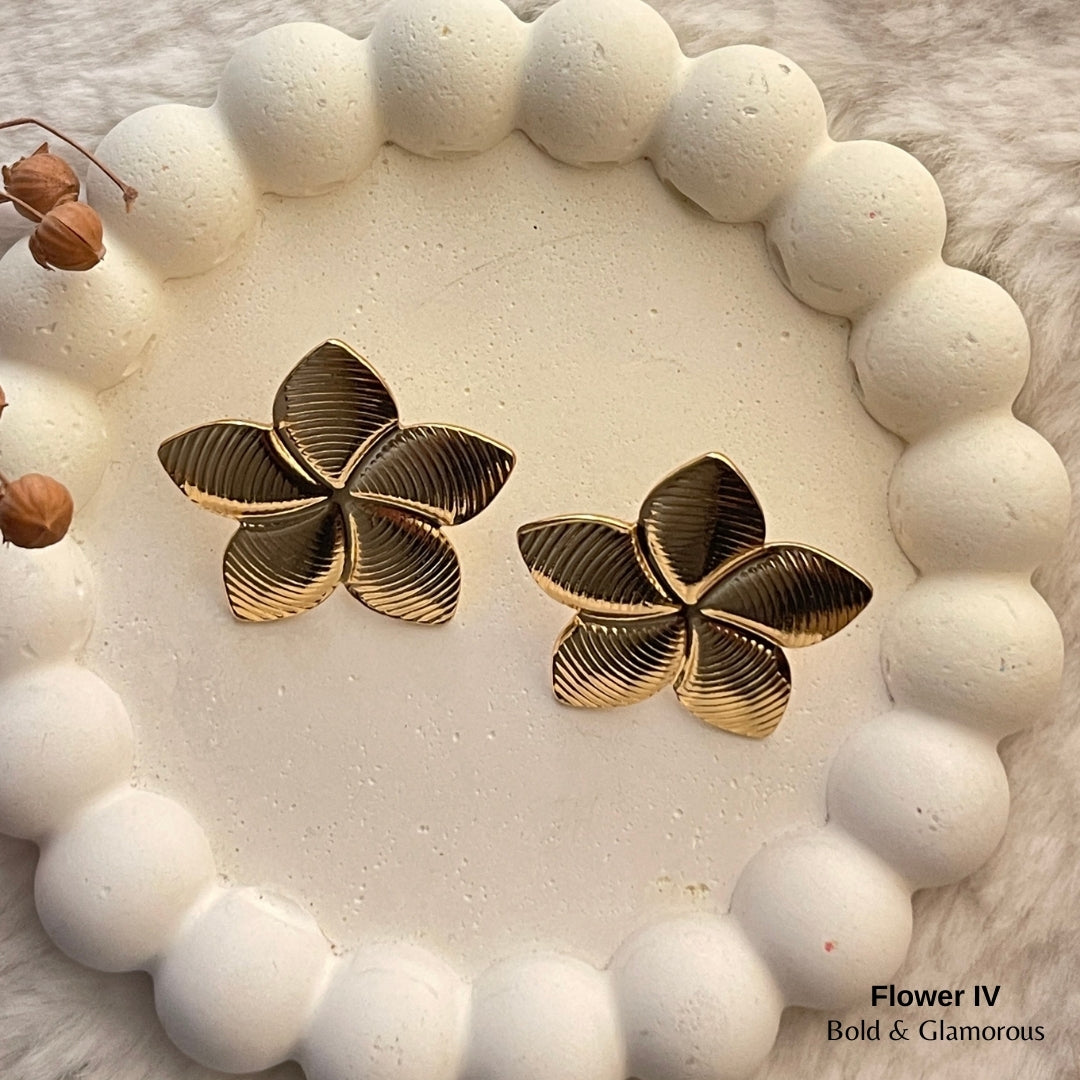 Statement Earring | STE039 | Flower IV