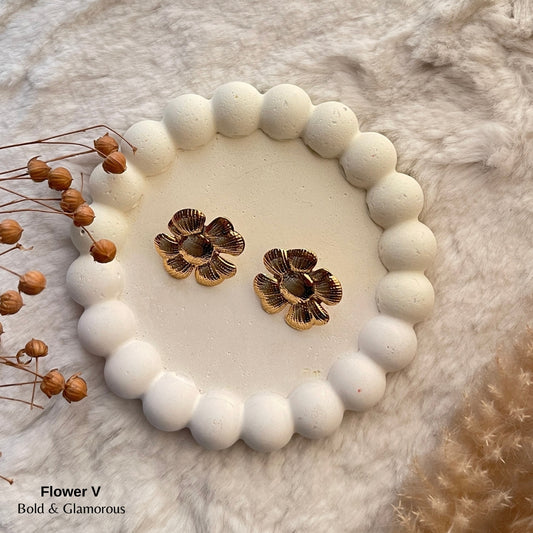 Statement Earring | STE040 | Flower V