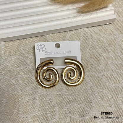 Statement Earring | STE080 | Gold