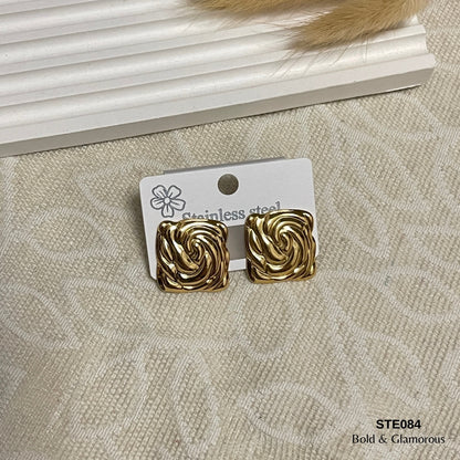 Statement Earring | STE084 | Gold
