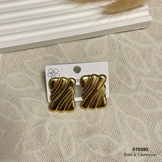 Statement Earring | STE085 | Gold