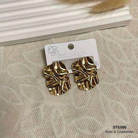 Statement Earring | STE086 | Gold