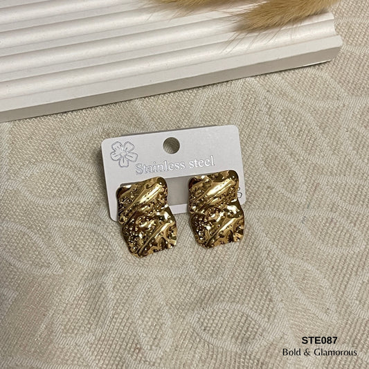 Statement Earring | STE087 | Gold