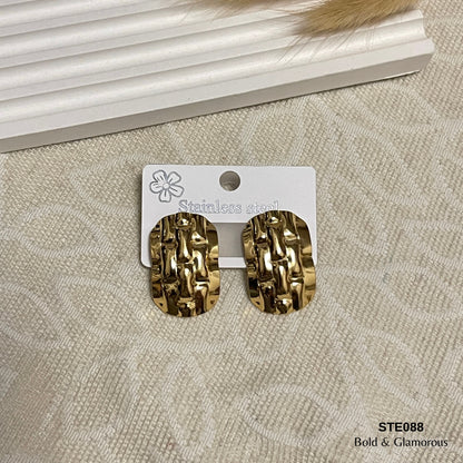 Statement Earring | STE088 | Gold