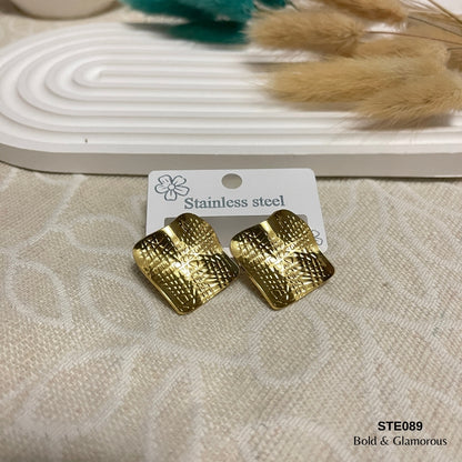 Statement Earring | STE089 | Gold