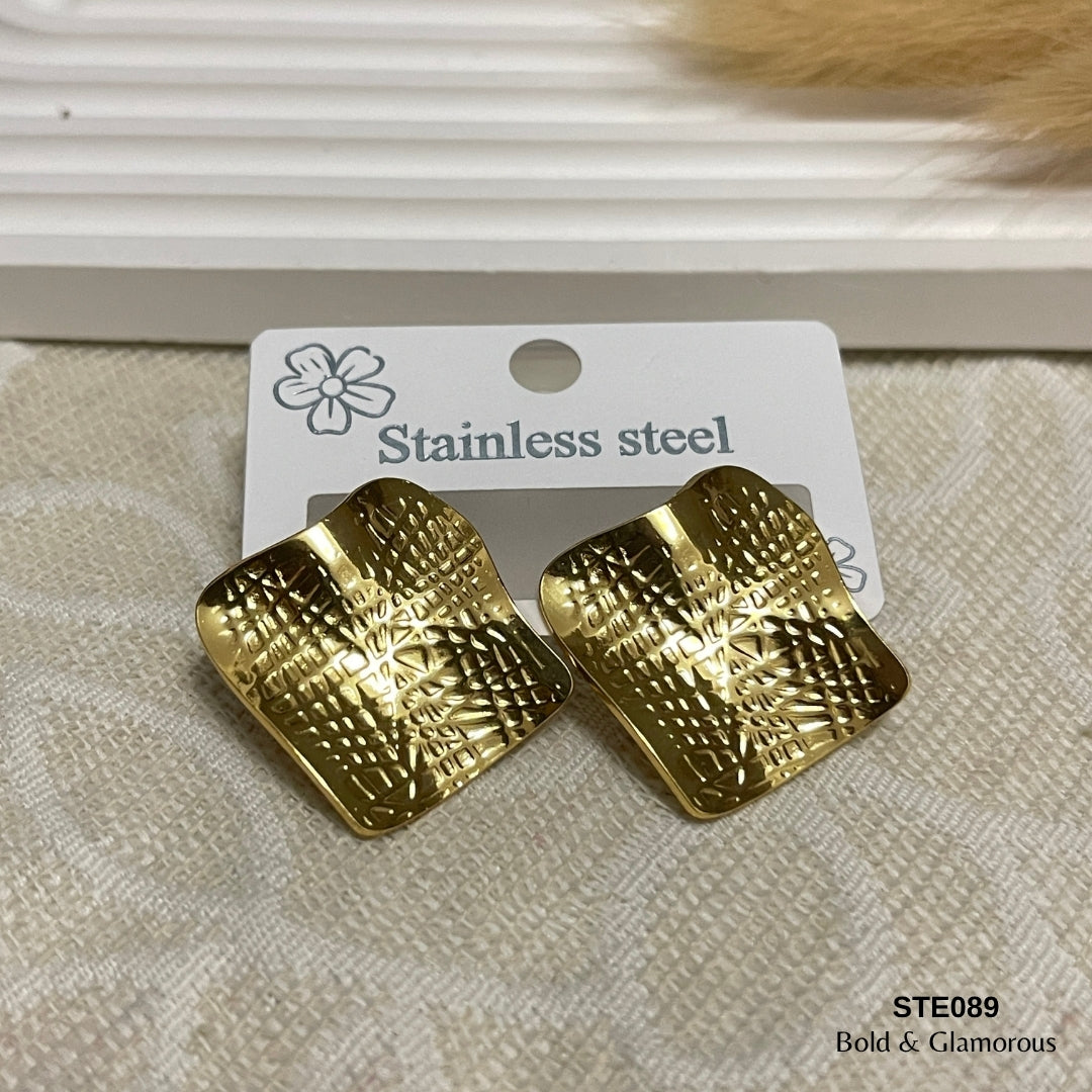 Statement Earring | STE089 | Gold
