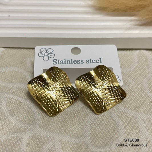Statement Earring | STE089 | Gold