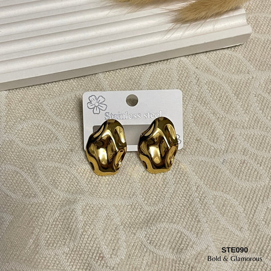 Statement Earring | STE090 | Gold