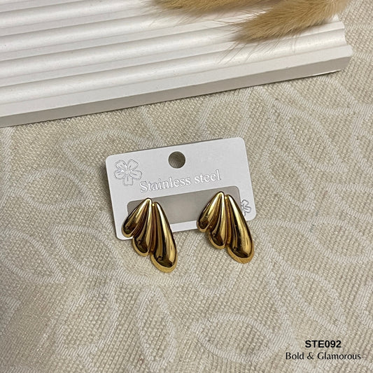 Statement Earring | STE092 | Gold