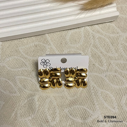 Statement Earring | STE094 | Gold