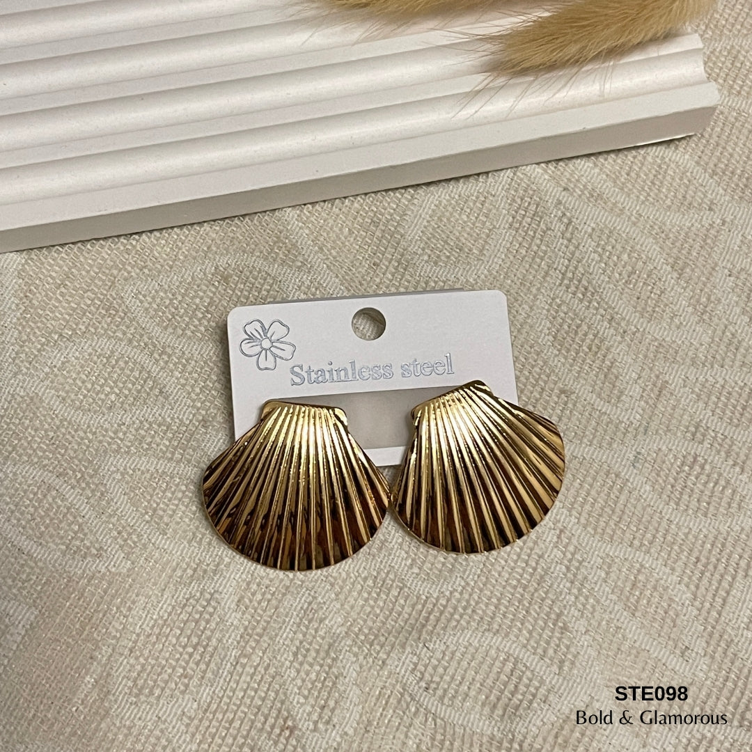 Statement Earring | STE098 | Gold