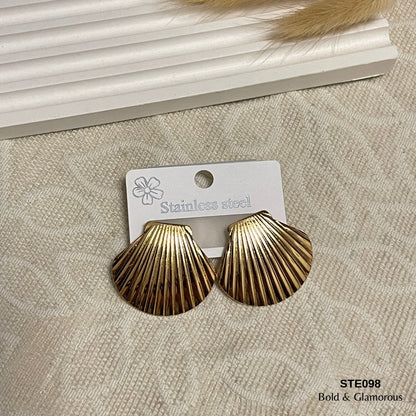 Statement Earring | STE098 | Gold