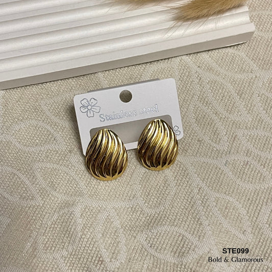 Statement Earring | STE099 | Gold