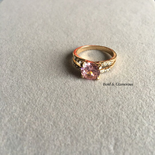 Diamond Cut Ring | DCR04 | Pink