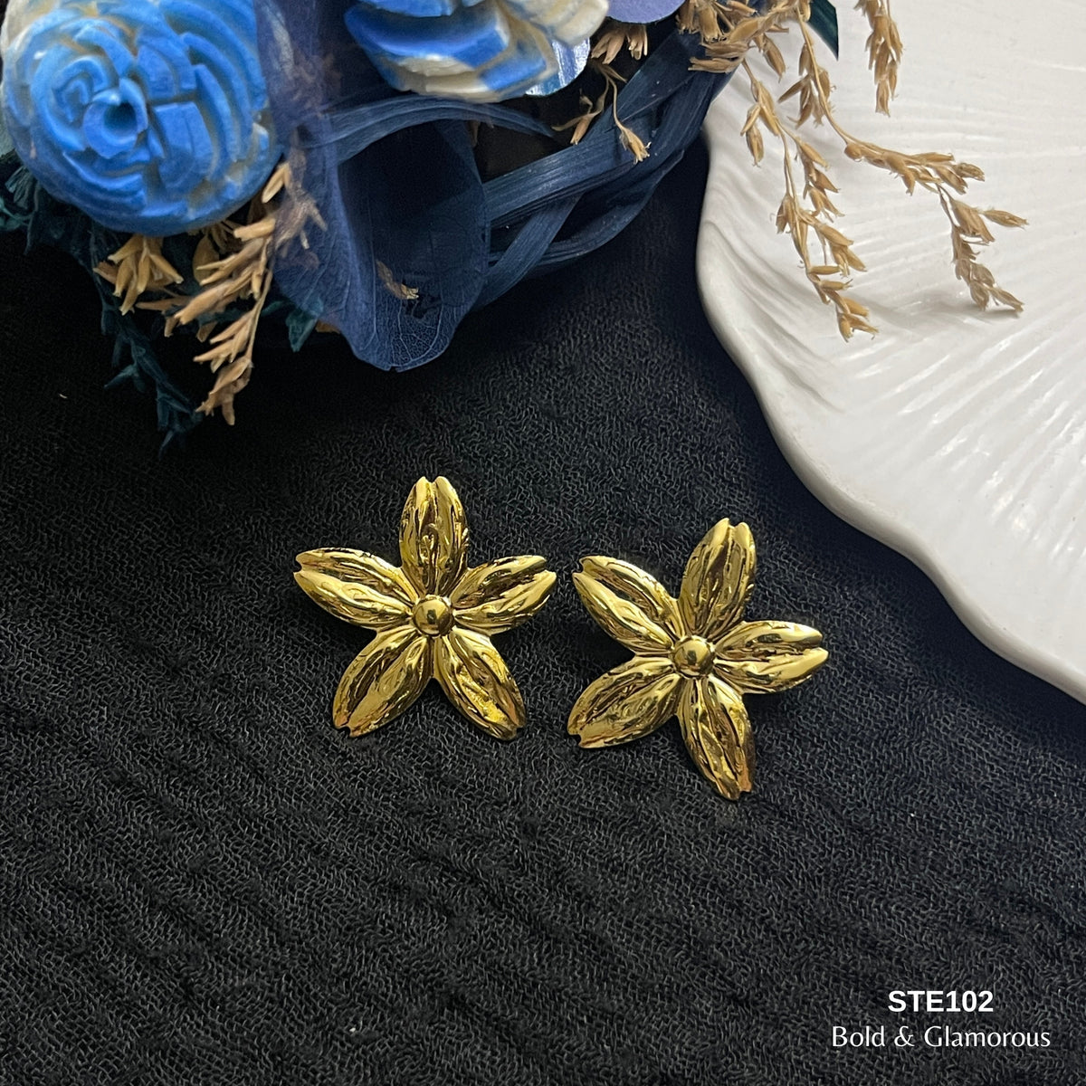 Statement Earring | STE102 | Gold