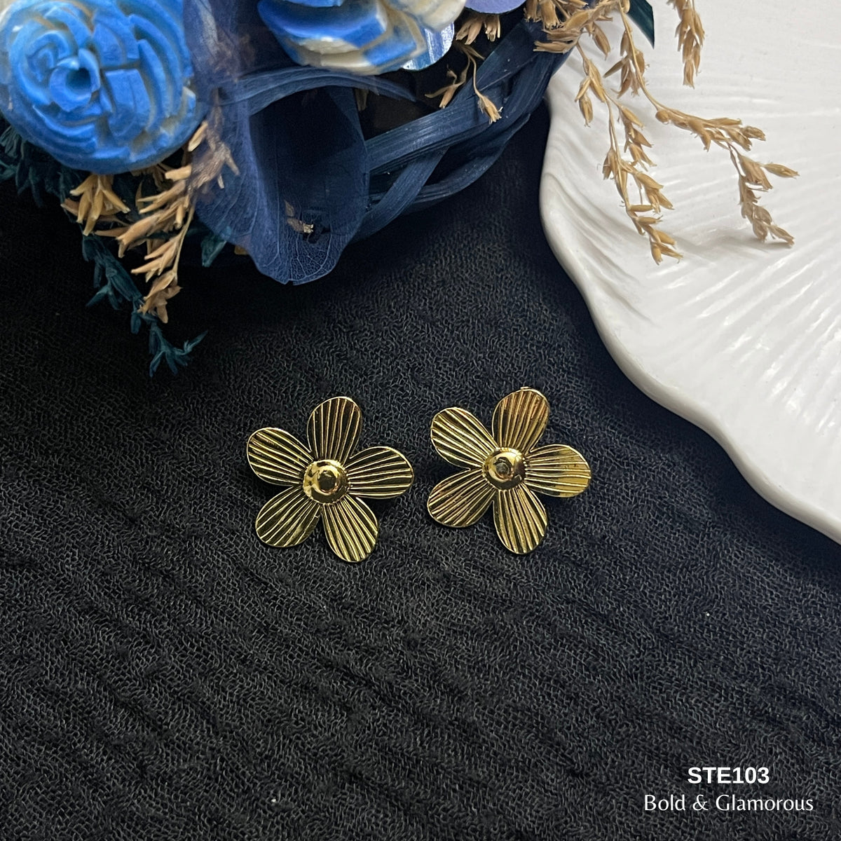 Statement Earring | STE103 | Gold