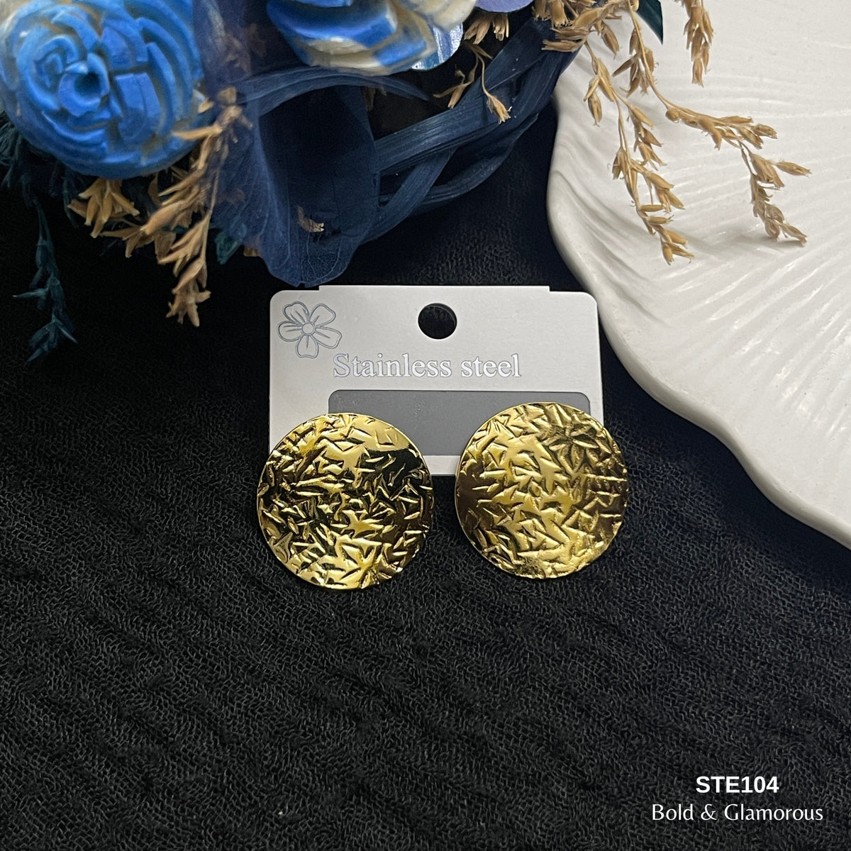 Statement Earring | STE104 | Gold