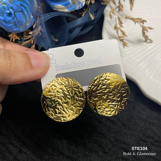 Statement Earring | STE104 | Gold