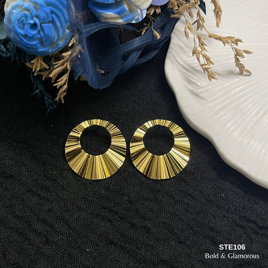 Statement Earring | STE106 | Gold