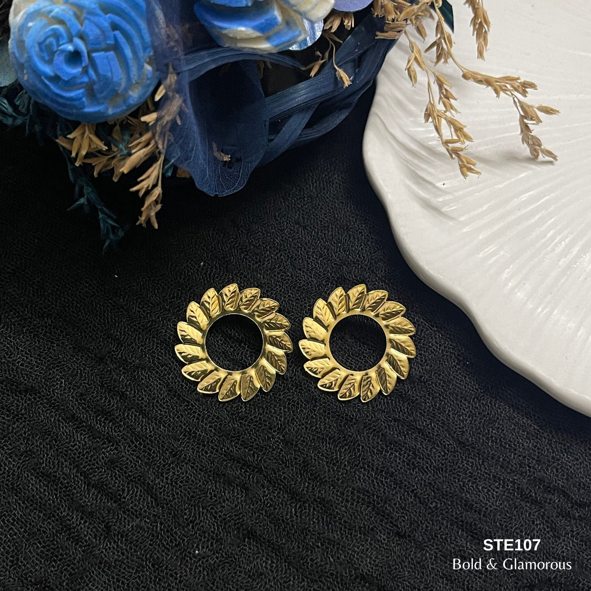Statement Earring | STE107 | Gold