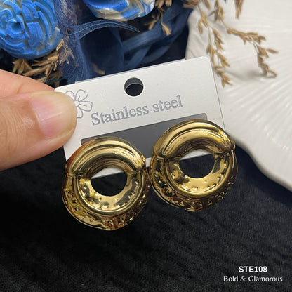 Statement Earring | STE108 | Gold