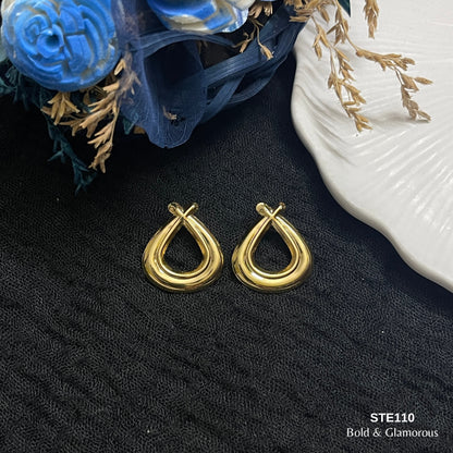 Statement Earring | STE110 | Gold