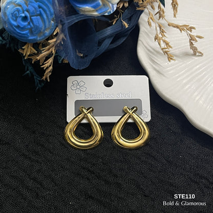 Statement Earring | STE110 | Gold