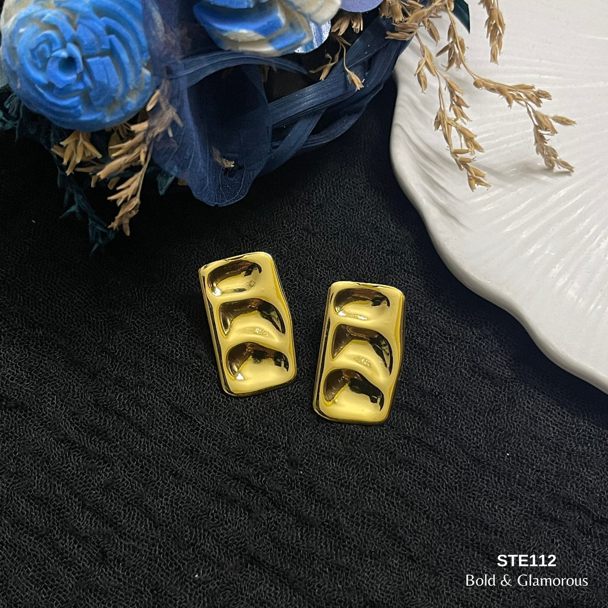 Statement Earring | STE112 | Gold