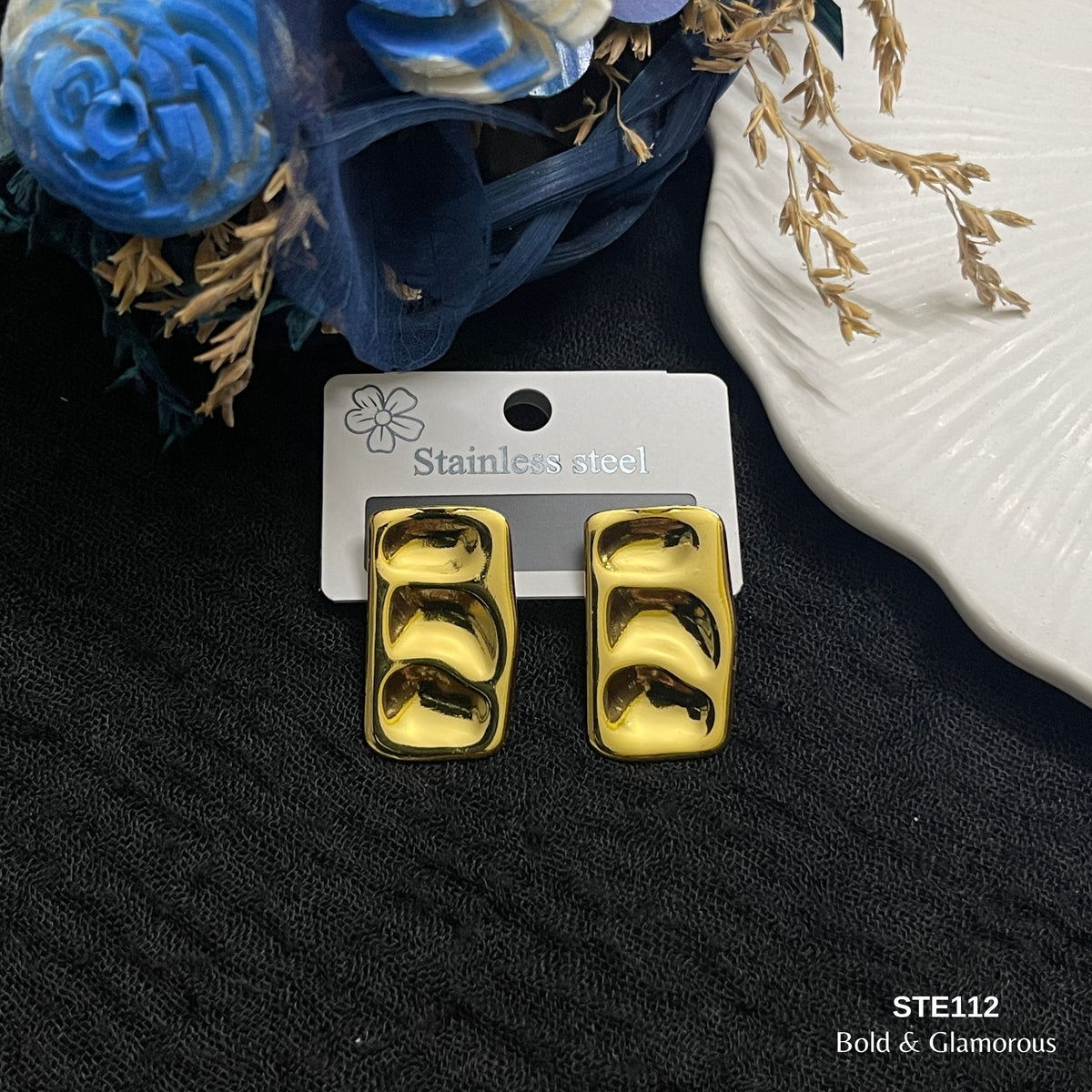 Statement Earring | STE112 | Gold