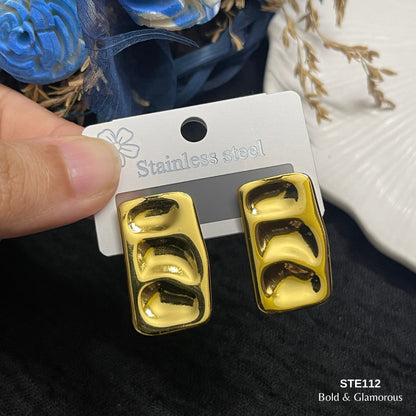 Statement Earring | STE112 | Gold