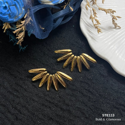 Statement Earring | STE113 | Gold