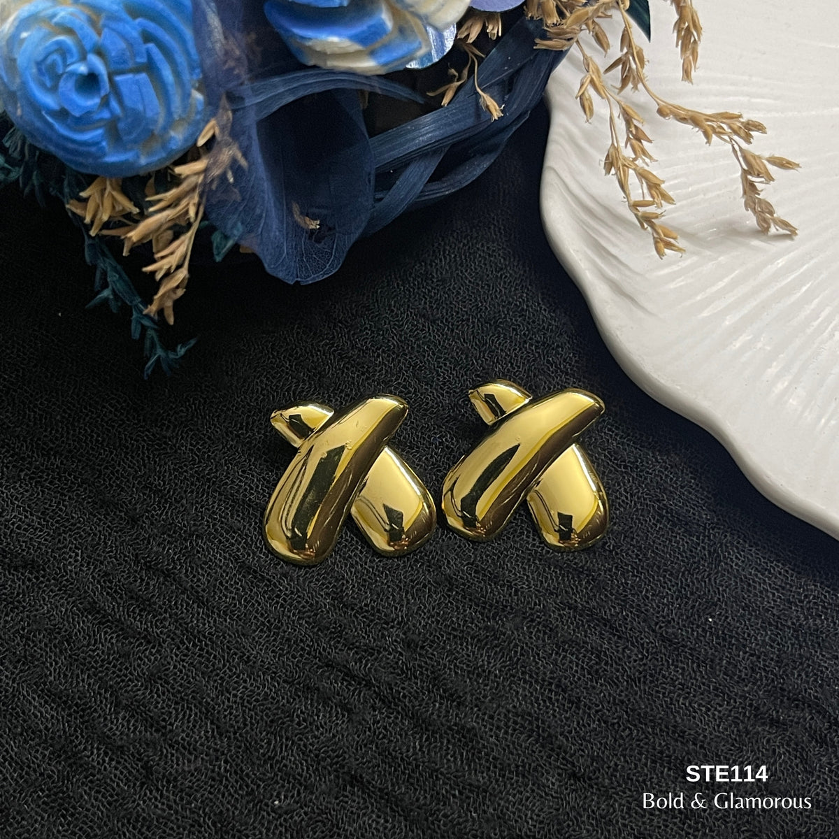 Statement Earring | STE114 | Gold